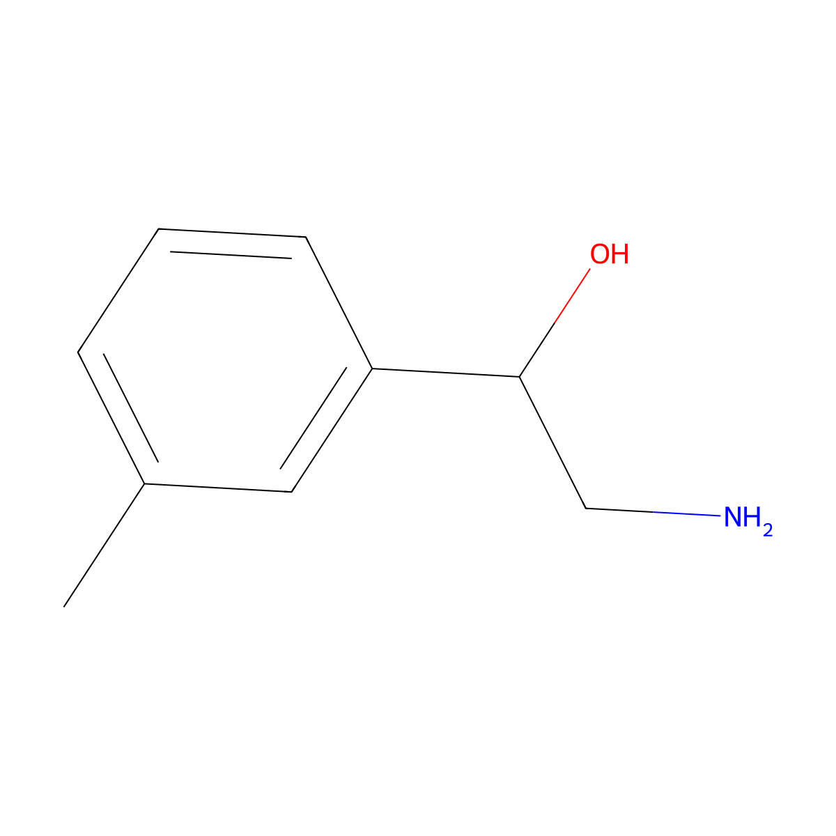 2-Amino-1-(3-methylphenyl)ethan-1-ol molecular structure, CAS 53360-88-6