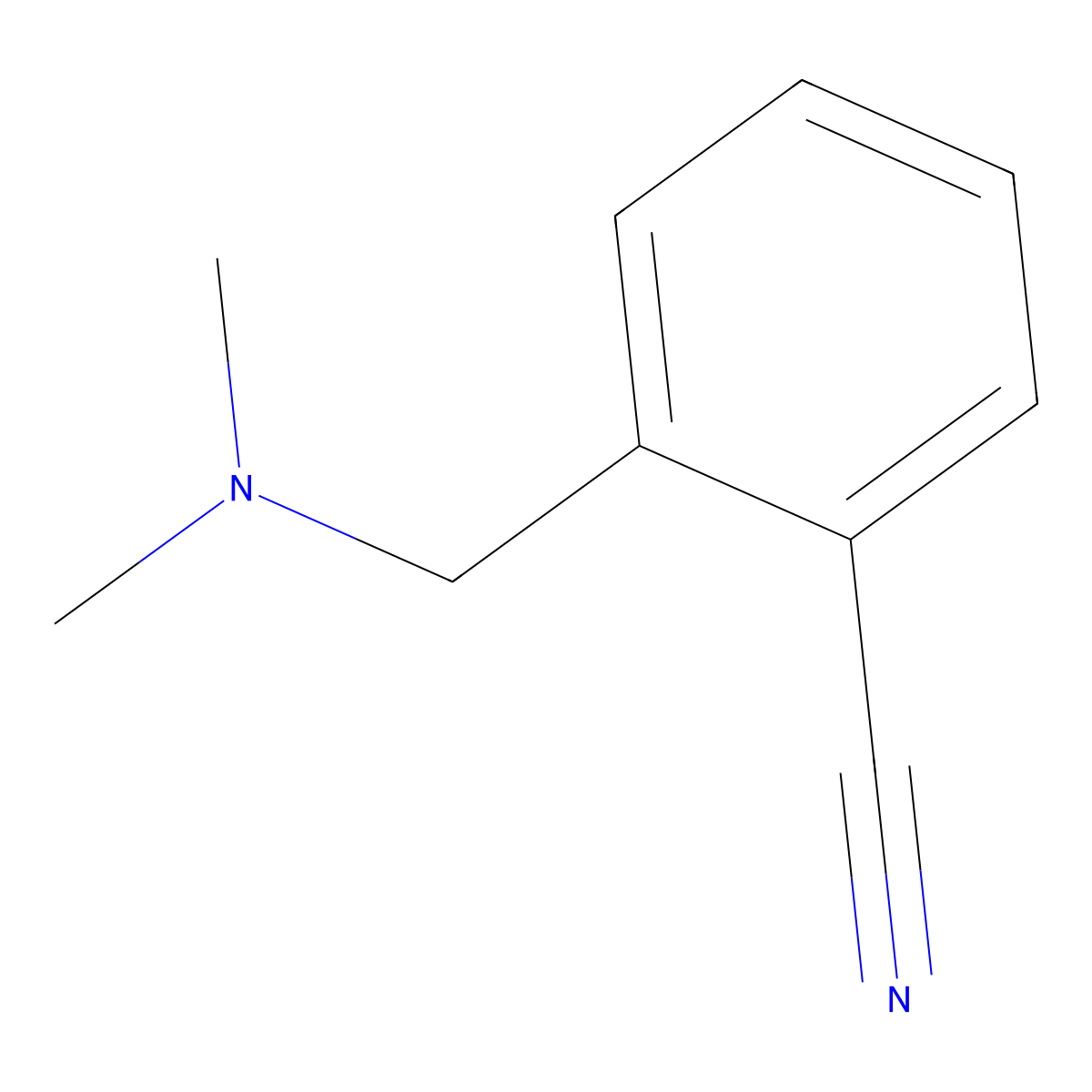 2-((Dimethylamino)methyl)benzonitrile molecular structure, CAS 53369-76-9