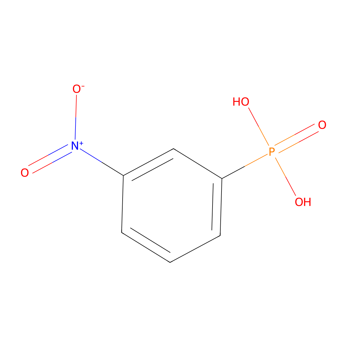 Phosphonic acid, P-(3-nitrophenyl)- molecular structure, CAS 5337-19-9