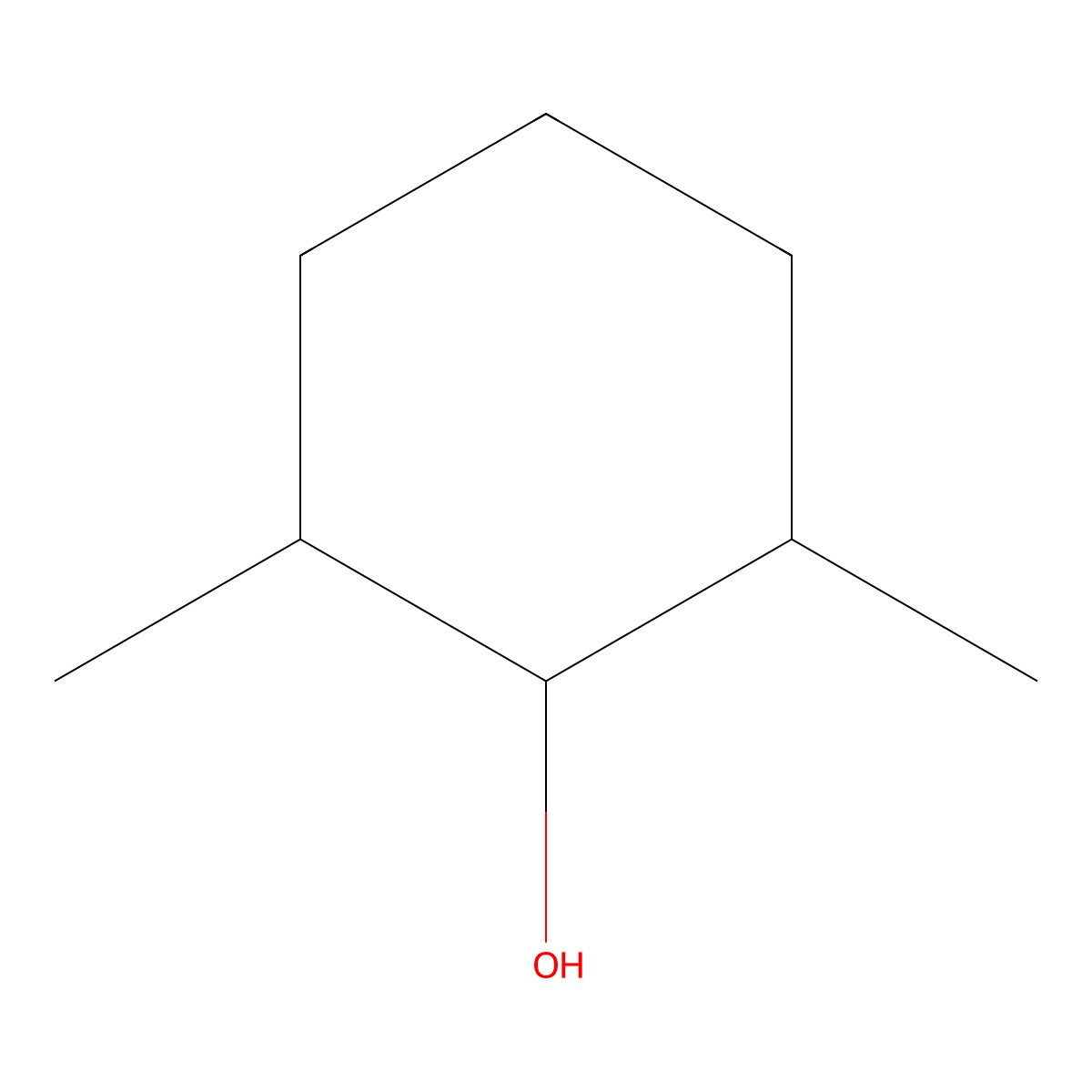 2,6-Dimethylcyclohexanol molecular structure, CAS 5337-72-4