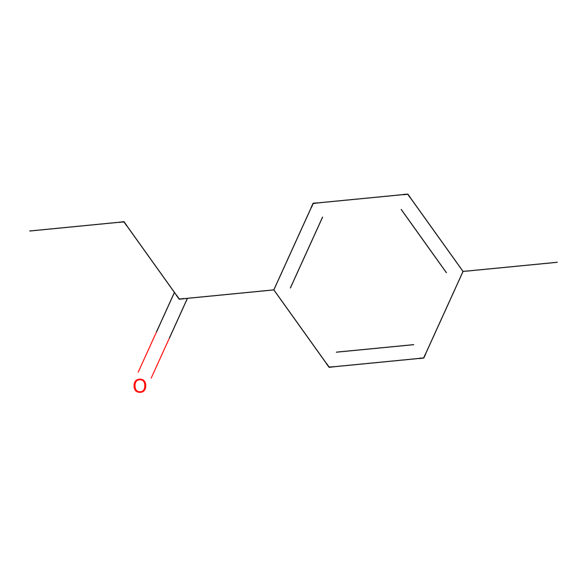 p-Methylpropiophenone molecular structure, CAS 5337-93-9