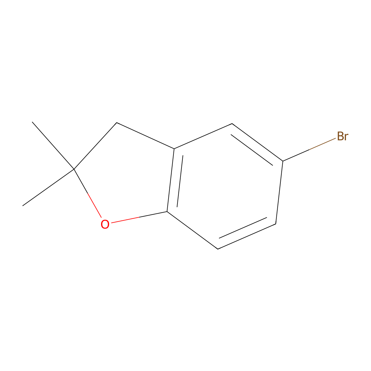 5-Bromo-2,2-dimethyl-2,3-dihydro-1-benzofuran molecular structure, CAS 5337-94-0