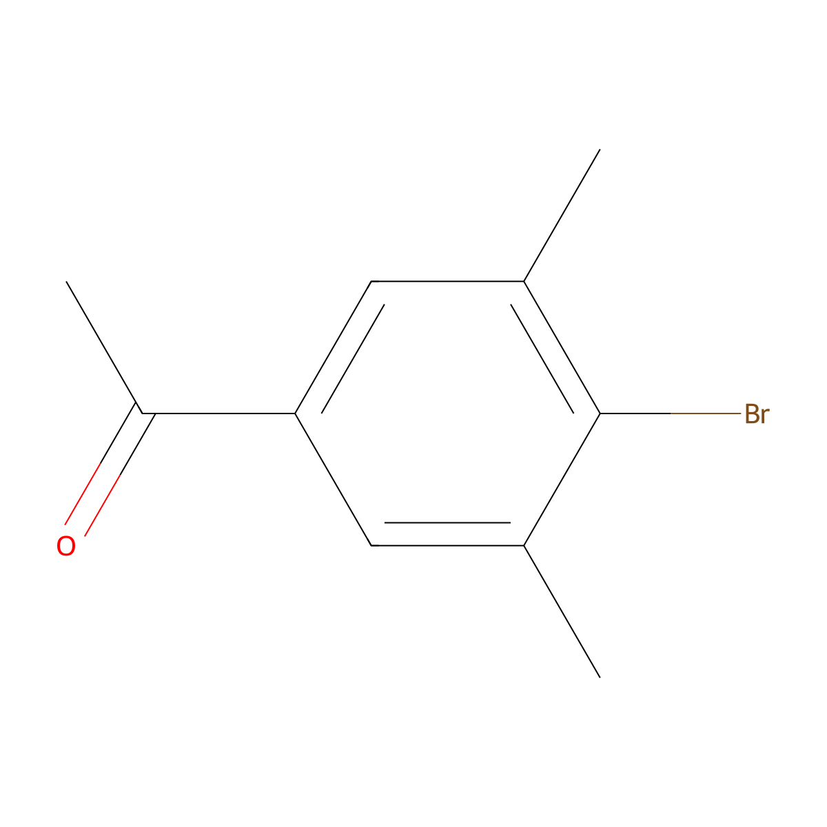 1-(4-Bromo-3,5-dimethylphenyl)ethanone molecular structure, CAS 53379-61-6