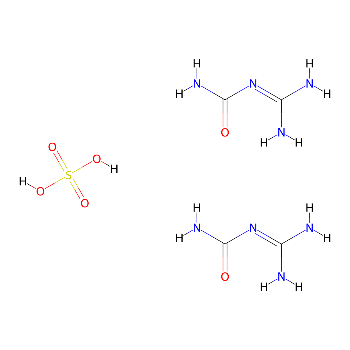 Dicyanodiamidine sulfate molecular structure, CAS 5338-16-9