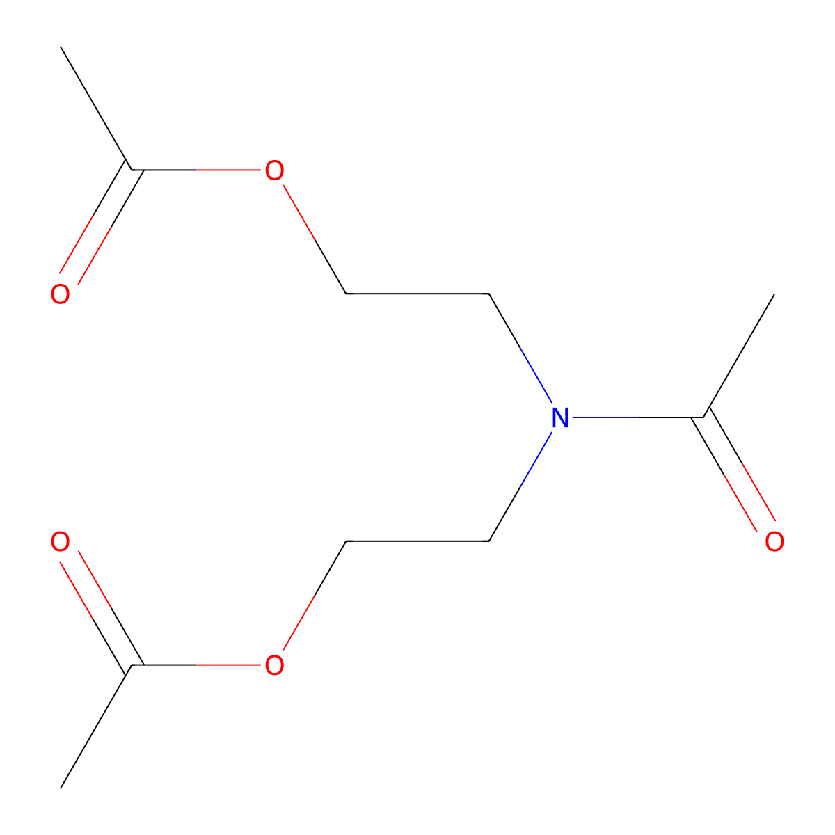 N,N-Bis(acetoxyethyl)acetamide molecular structure, CAS 5338-18-1