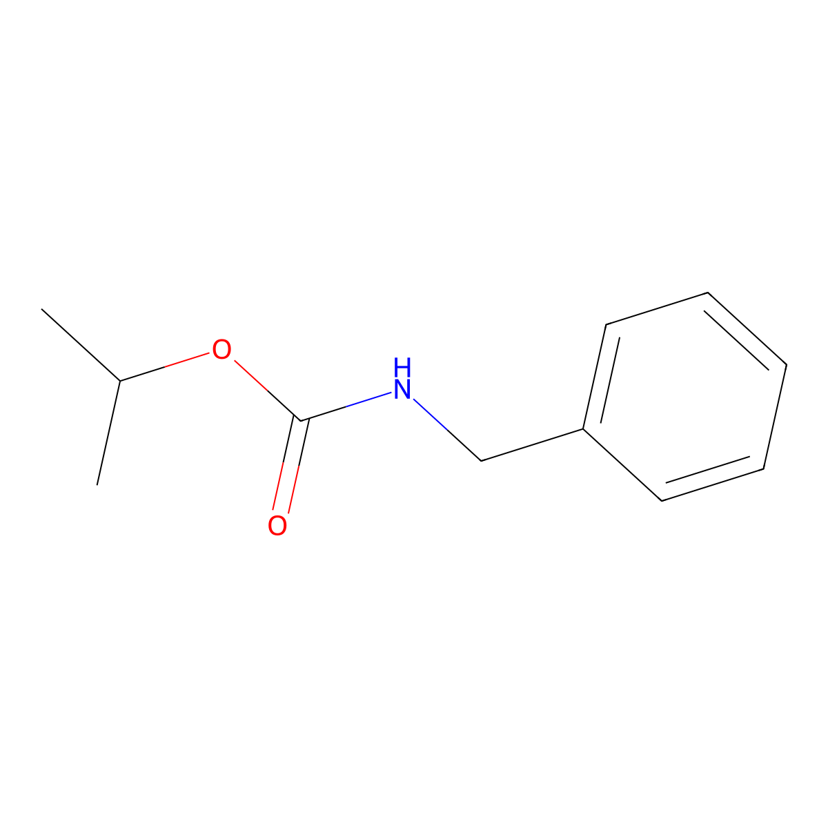 Propan-2-yl benzylcarbamate molecular structure, CAS 5338-49-8