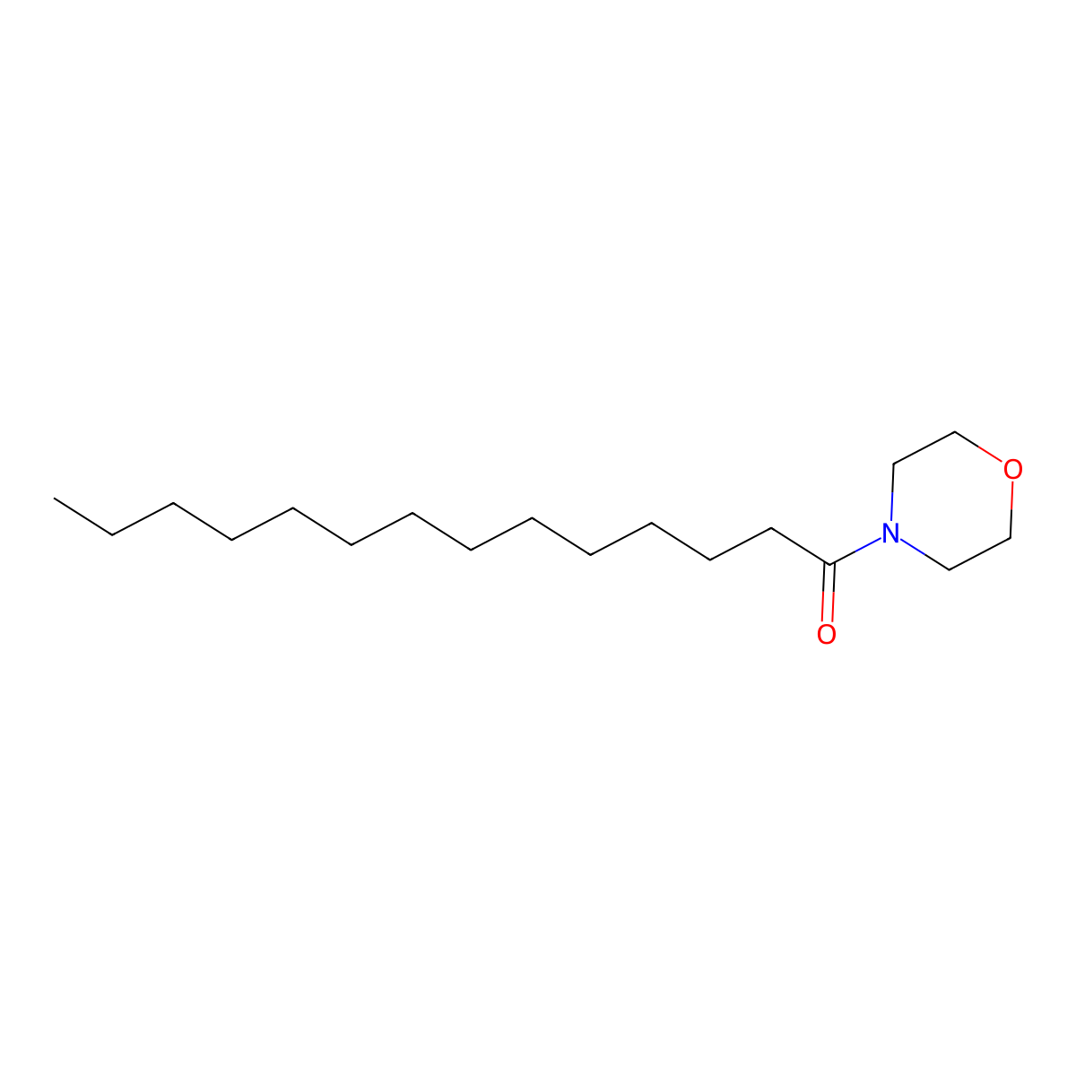 N-Myristoylmorpholine molecular structure, CAS 5338-53-4