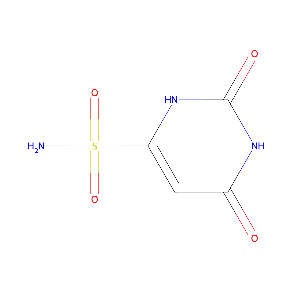2,6-Dihydroxy-4-pyrimidinesulfonamide molecular structure, CAS 5338-86-3