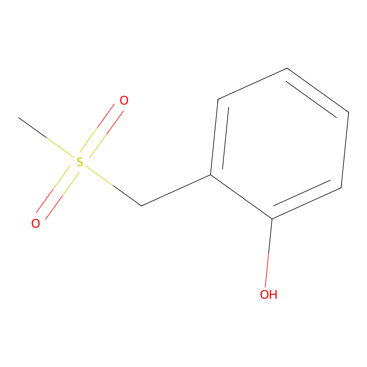2-(Methanesulfonylmethyl)phenol molecular structure, CAS 53380-29-3
