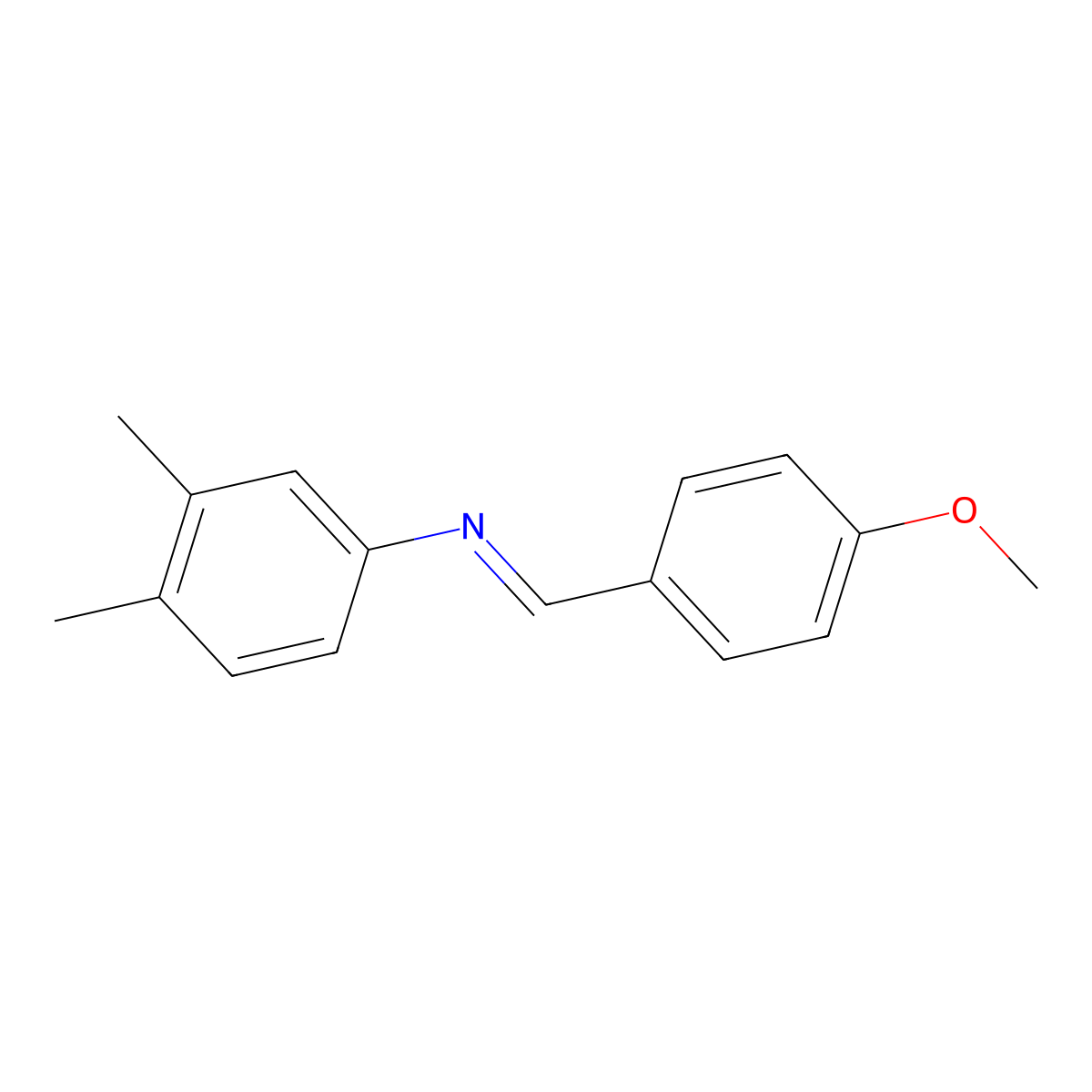 N-(4-Methoxybenzylidene)-3,4-xylidine molecular structure, CAS 53384-71-7