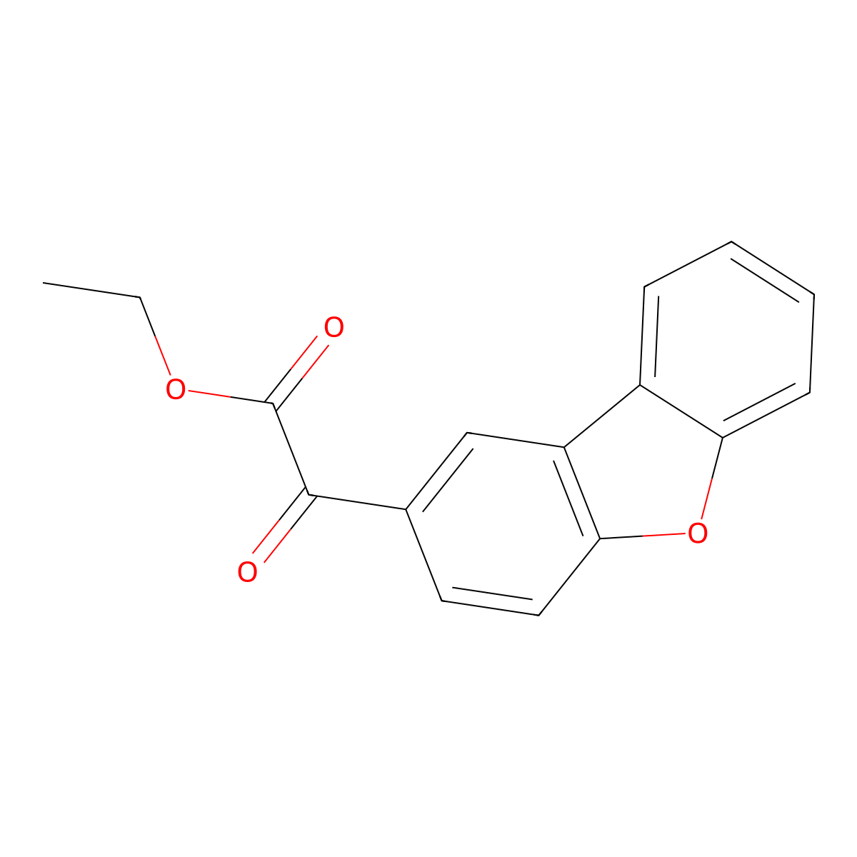 Ethyl alpha-oxo-2-dibenZofuranacetate molecular structure, CAS 53386-96-2