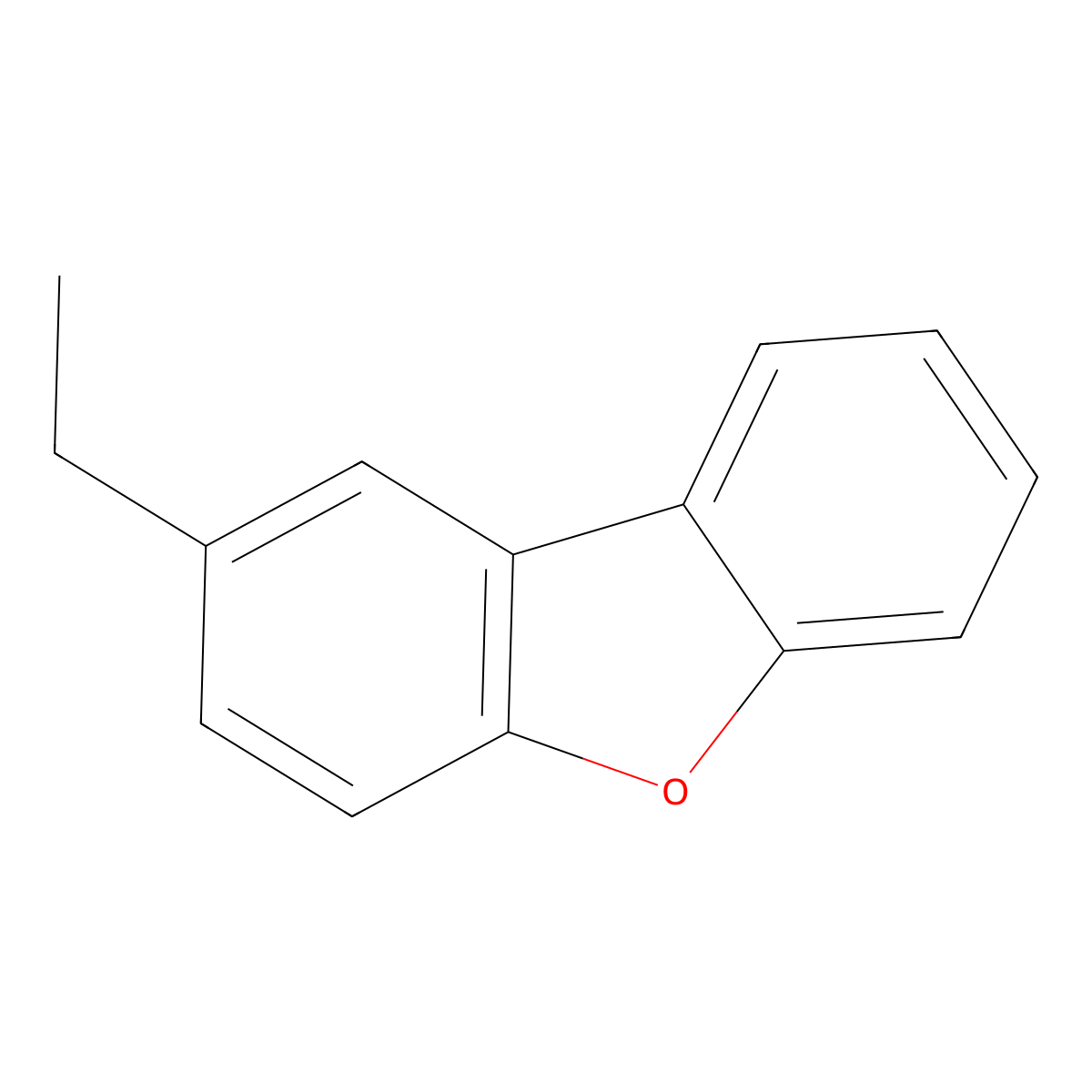 2-Ethyldibenzofuran molecular structure, CAS 53386-99-5