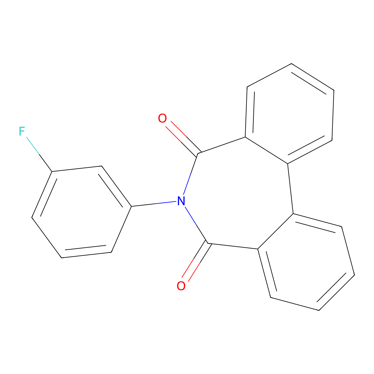 6-(3-Fluorophenyl)benzo[d][2]benzazepine-5,7-dione molecular structure, CAS 533868-02-9