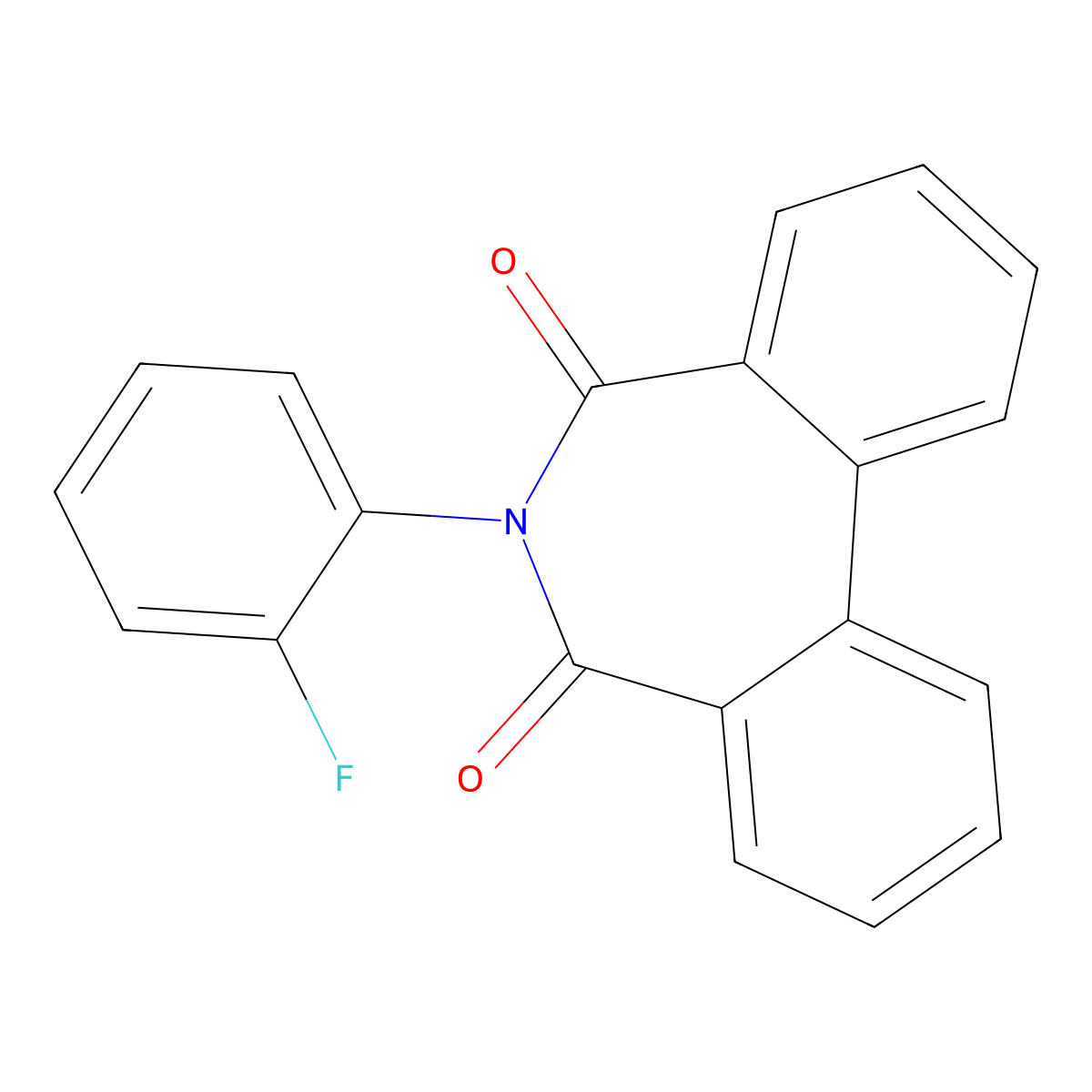 6-(2-Fluorophenyl)benzo[d][2]benzazepine-5,7-dione molecular structure, CAS 533868-03-0