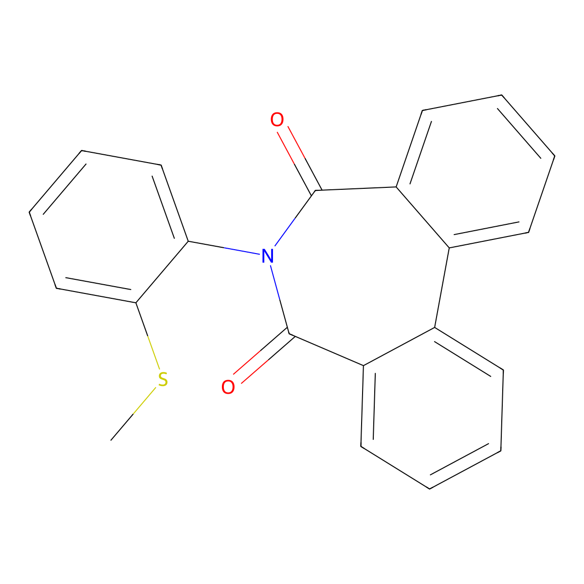 6-(2-Methylsulfanylphenyl)benzo[d][2]benzazepine-5,7-dione molecular structure, CAS 533868-04-1