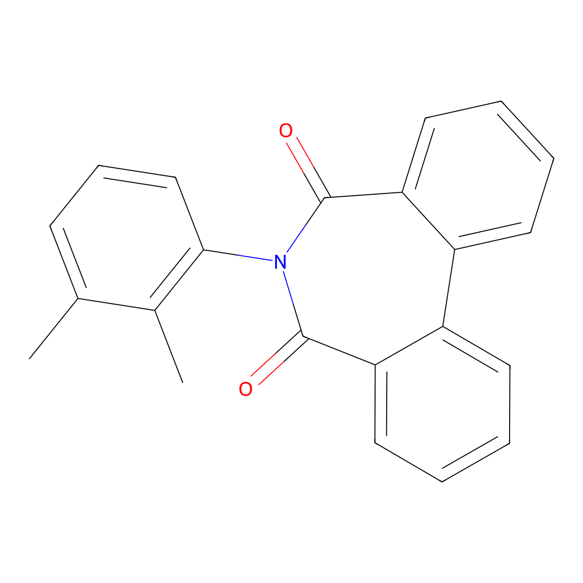 6-(2,3-Dimethylphenyl)benzo[d][2]benzazepine-5,7-dione molecular structure, CAS 533868-10-9