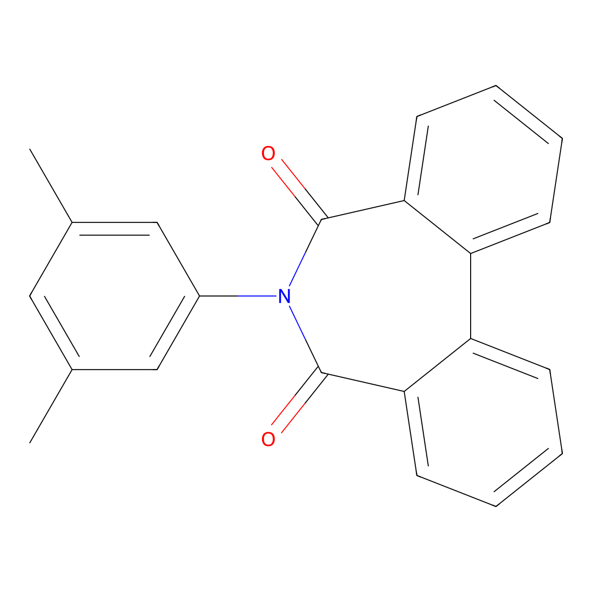 6-(3,5-Dimethylphenyl)benzo[d][2]benzazepine-5,7-dione molecular structure, CAS 533868-12-1