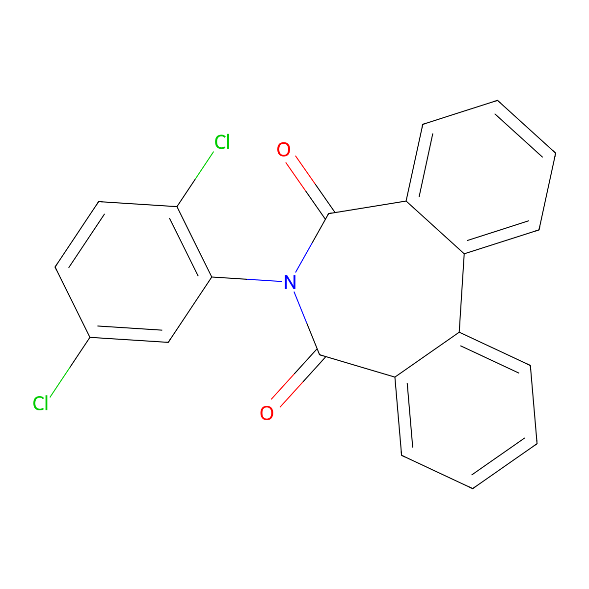6-(2,5-Dichlorophenyl)benzo[d][2]benzazepine-5,7-dione molecular structure, CAS 533868-13-2