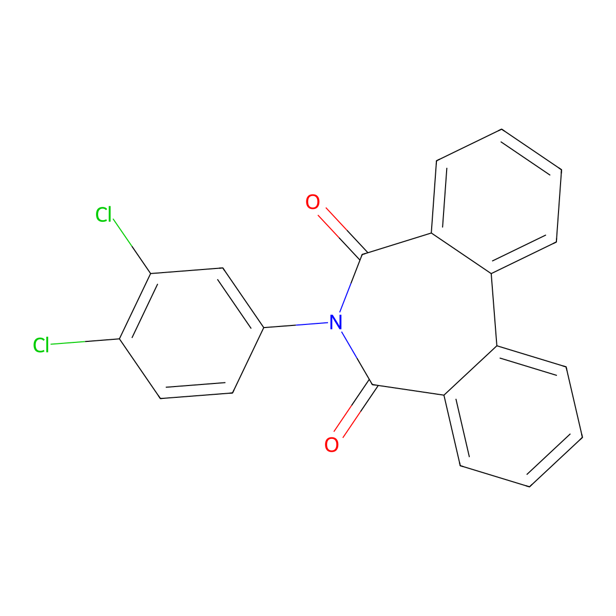 6-(3,4-Dichlorophenyl)benzo[d][2]benzazepine-5,7-dione molecular structure, CAS 533868-14-3