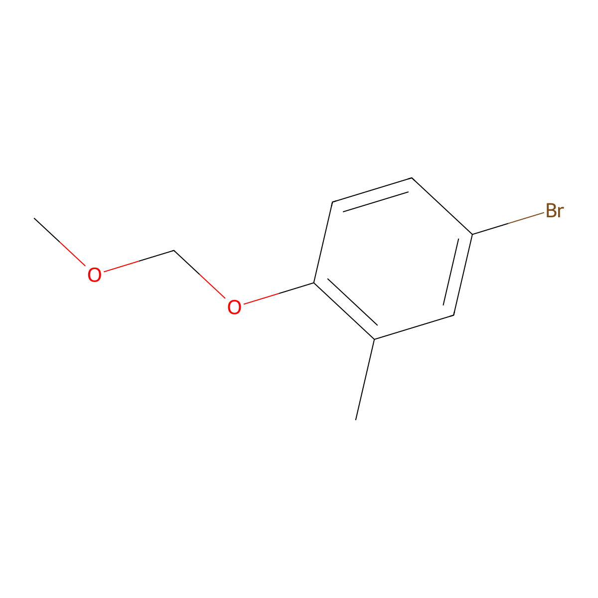 4-Bromo-1-(methoxymethoxy)-2-methylbenzene molecular structure, CAS 533884-36-5