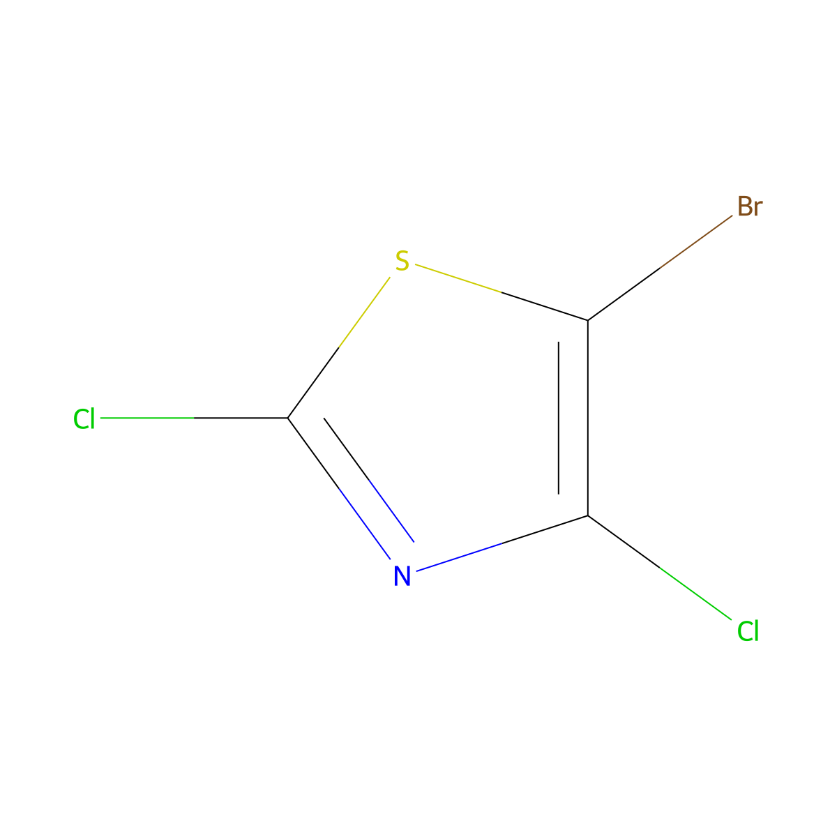 5-Bromo-2,4-dichloro-1,3-thiazole molecular structure, CAS 533886-41-8
