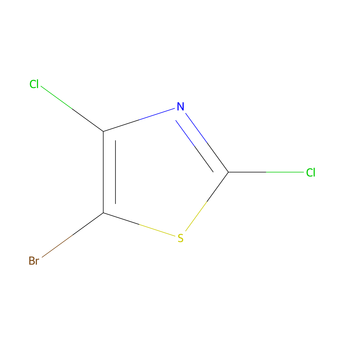 5-Bromo-2,4-dichloro-1,3-thiazole molecular structure, CAS 533886-41-8