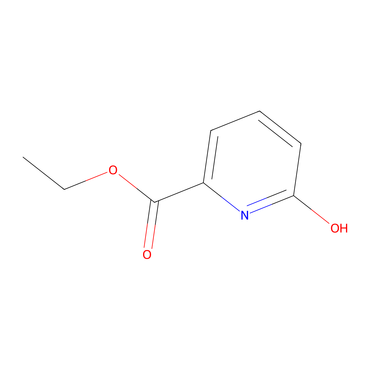 Ethyl 6-hydroxypyridine-2-carboxylate molecular structure, CAS 53389-00-7