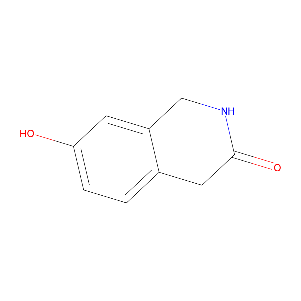7-Hydroxy-1,2,3,4-tetrahydroisoquinolin-3-one molecular structure, CAS 53389-81-4