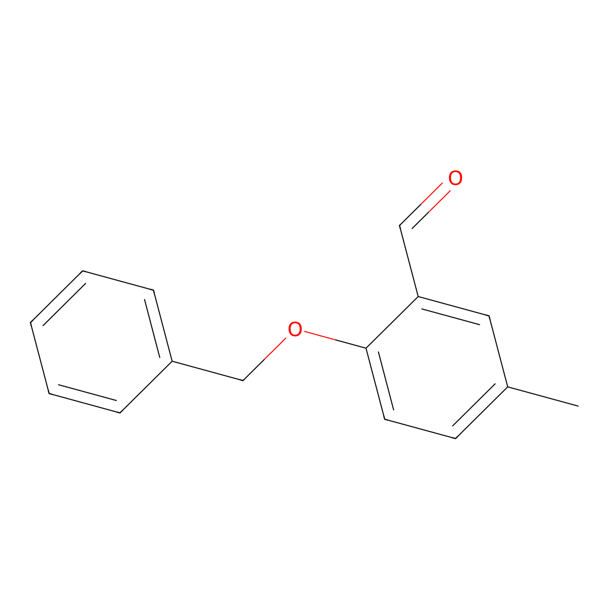 2-(Benzyloxy)-5-methylbenzaldehyde molecular structure, CAS 53389-98-3