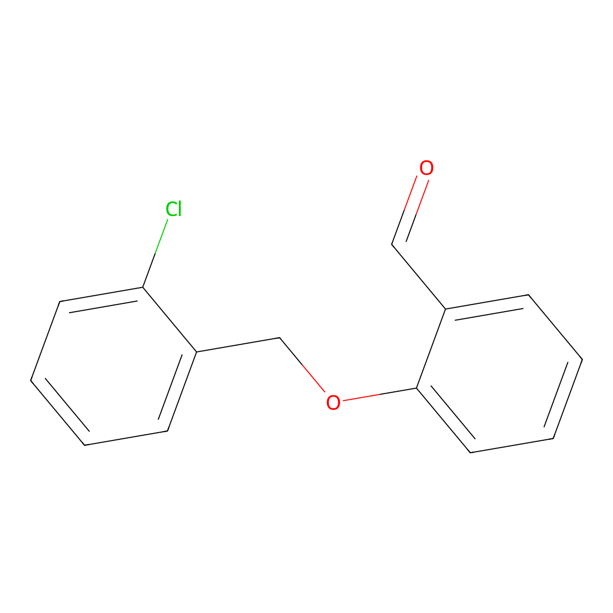 2-[(2-Chlorobenzyl)oxy]benzaldehyde molecular structure, CAS 53389-99-4