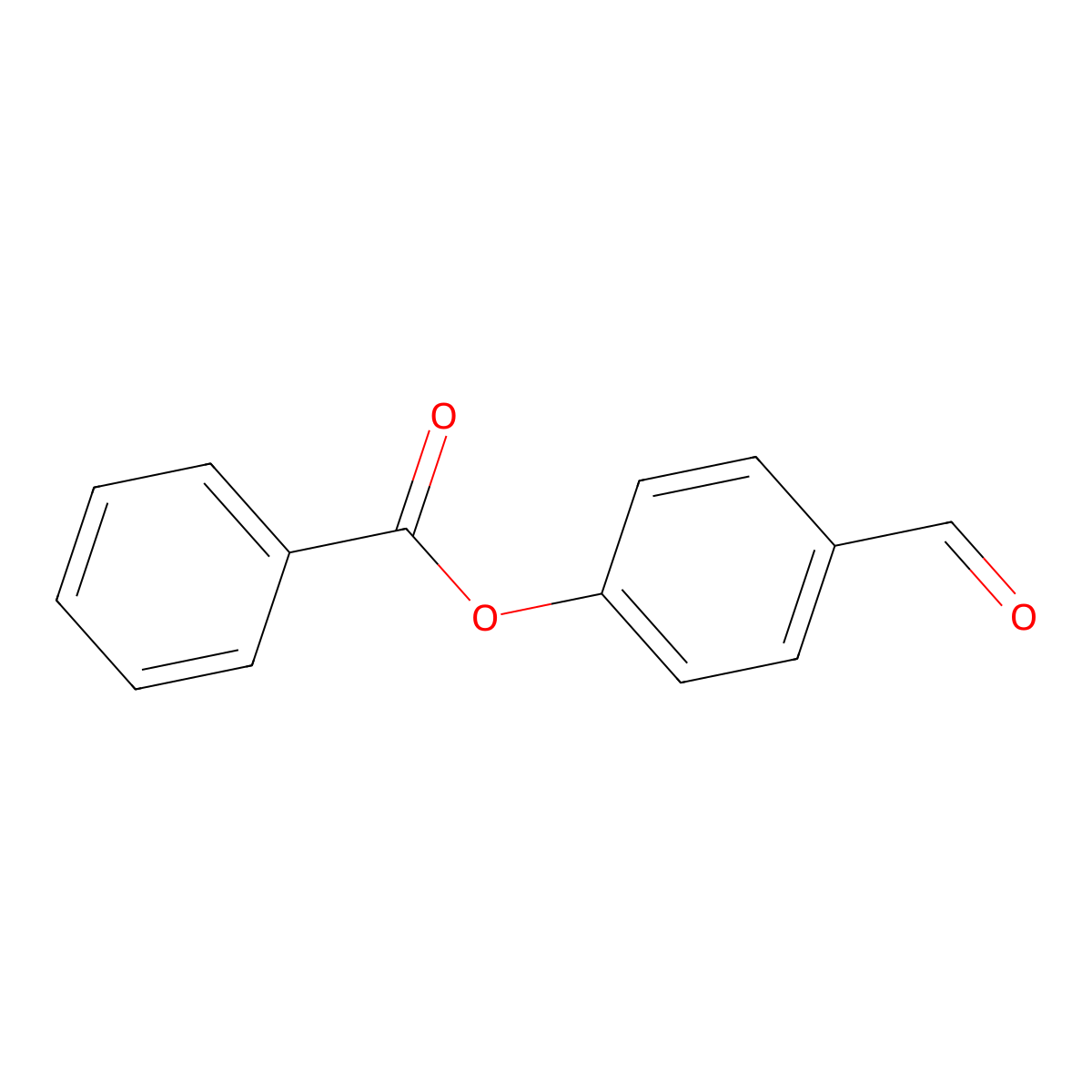4-Formylphenyl benzoate molecular structure, CAS 5339-06-0