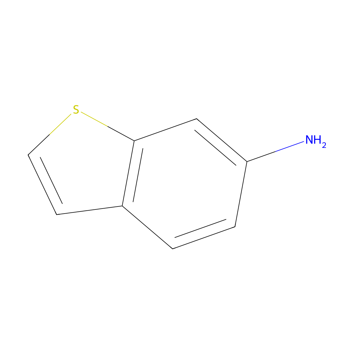 1-Benzothiophen-6-amine molecular structure, CAS 5339-33-3