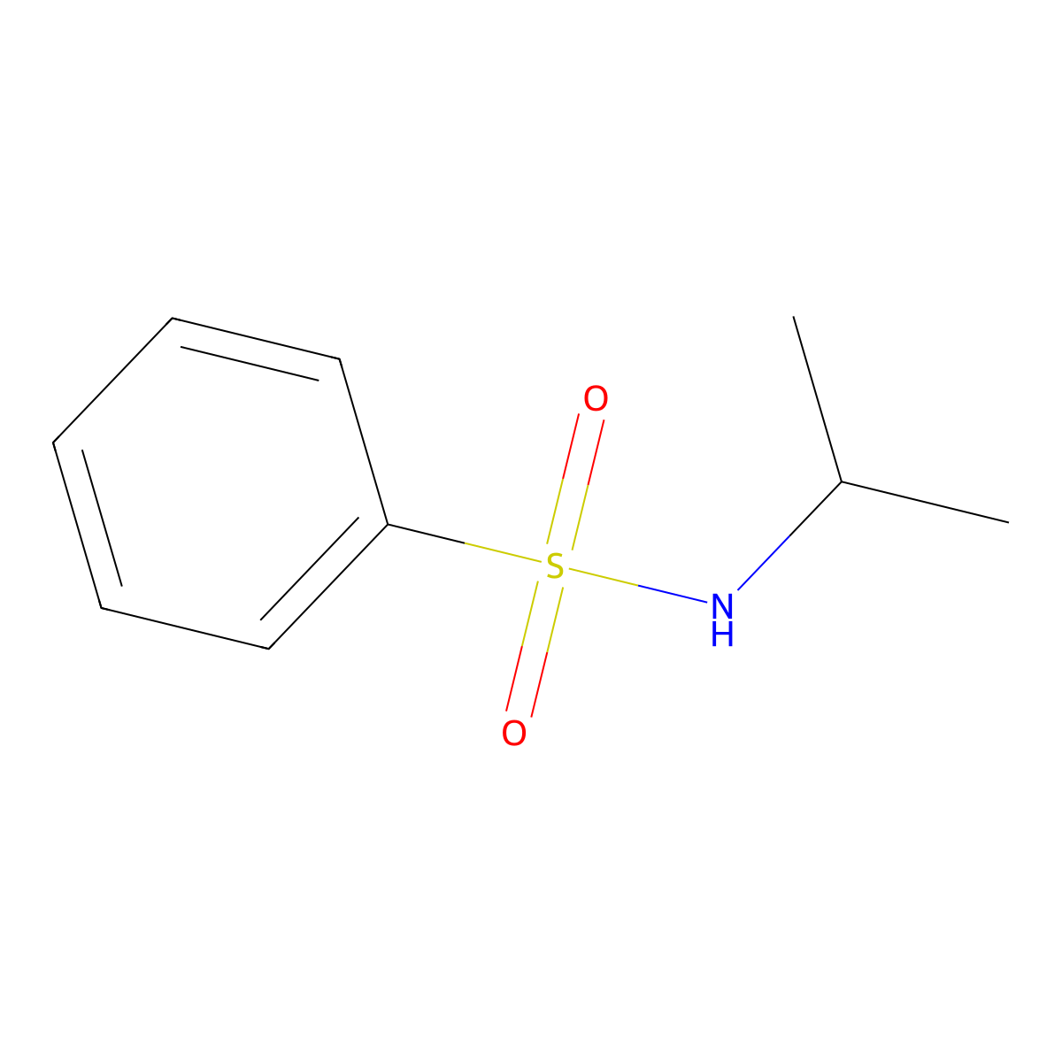 n-Isopropylbenzenesulfonamide molecular structure, CAS 5339-69-5