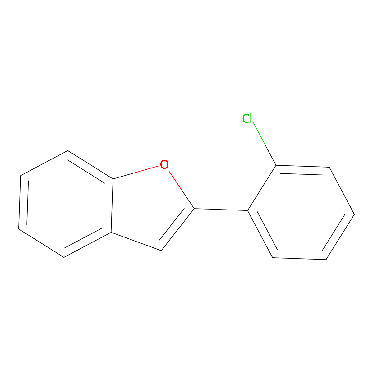 2-(2-Chlorophenyl)-1-benzofuran molecular structure, CAS 53390-12-8