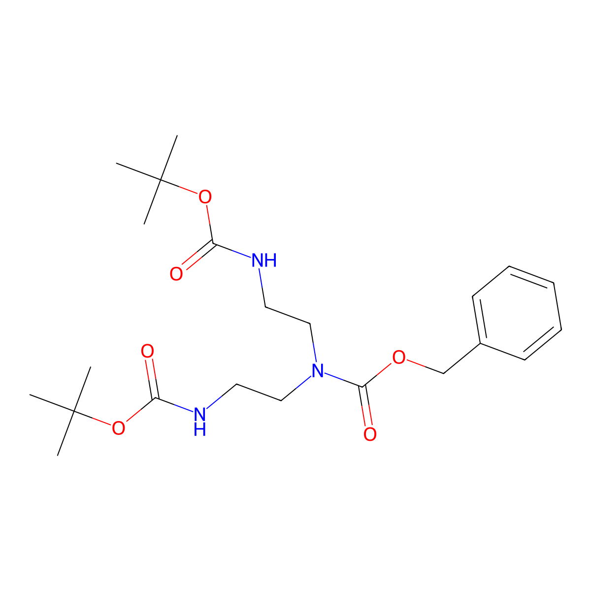 N1-Cbz-N2-Boc-N1-[2-(Boc-amino)ethyl]-1,2-ethanediamine molecular structure, CAS 533903-25-2