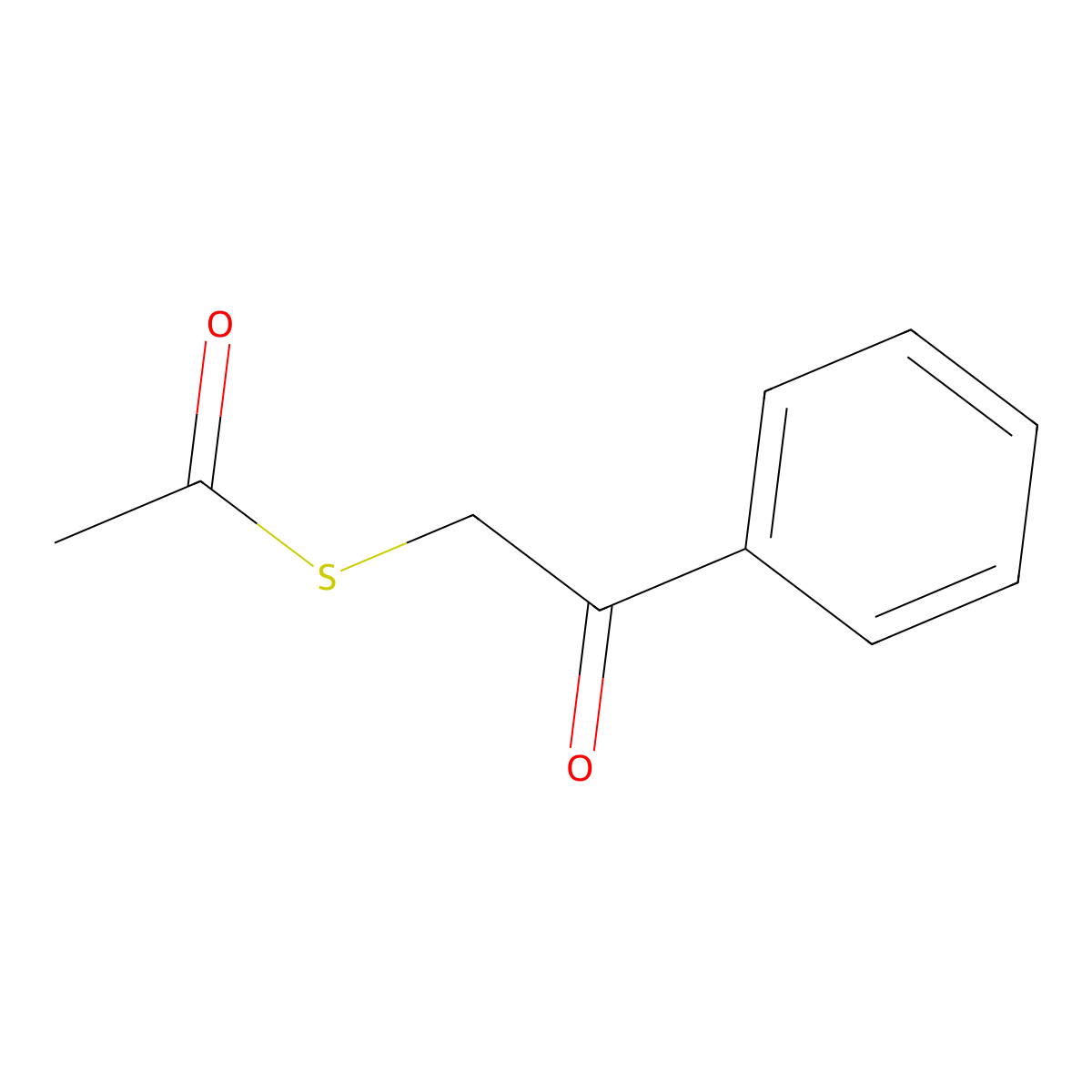 2-Acetylthioacetophenone molecular structure, CAS 53392-49-7