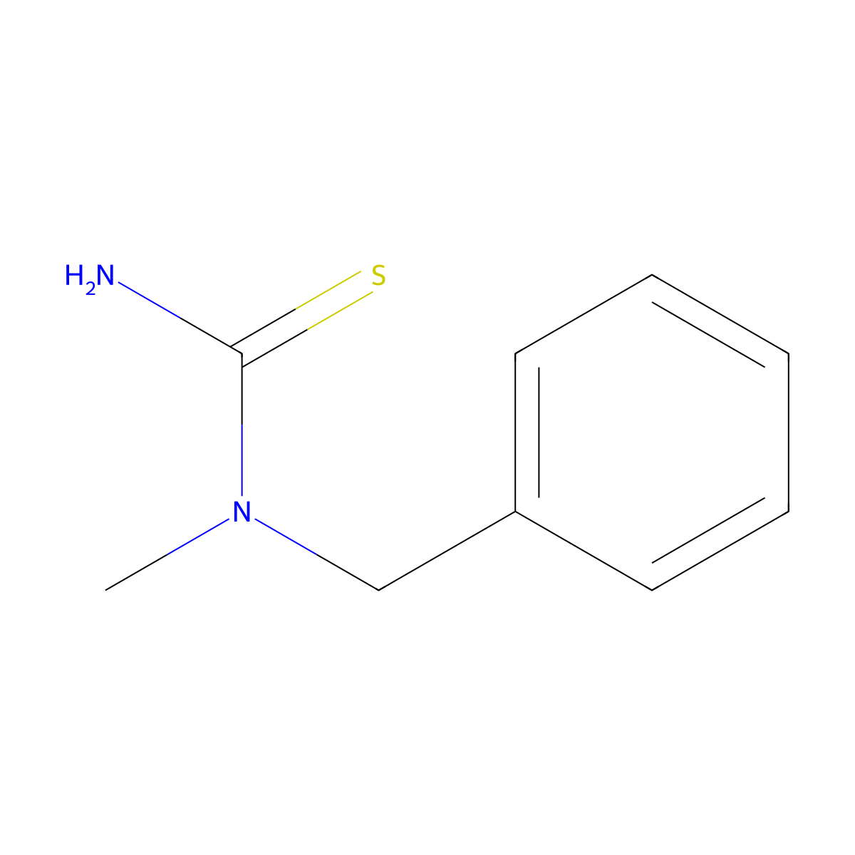 N-Benzyl-N-methylthiourea molecular structure, CAS 53393-11-6