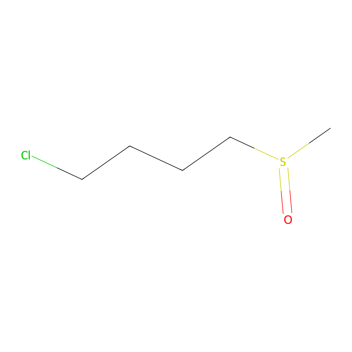 1-Chloro-4-methanesulfinylbutane molecular structure, CAS 53394-81-3