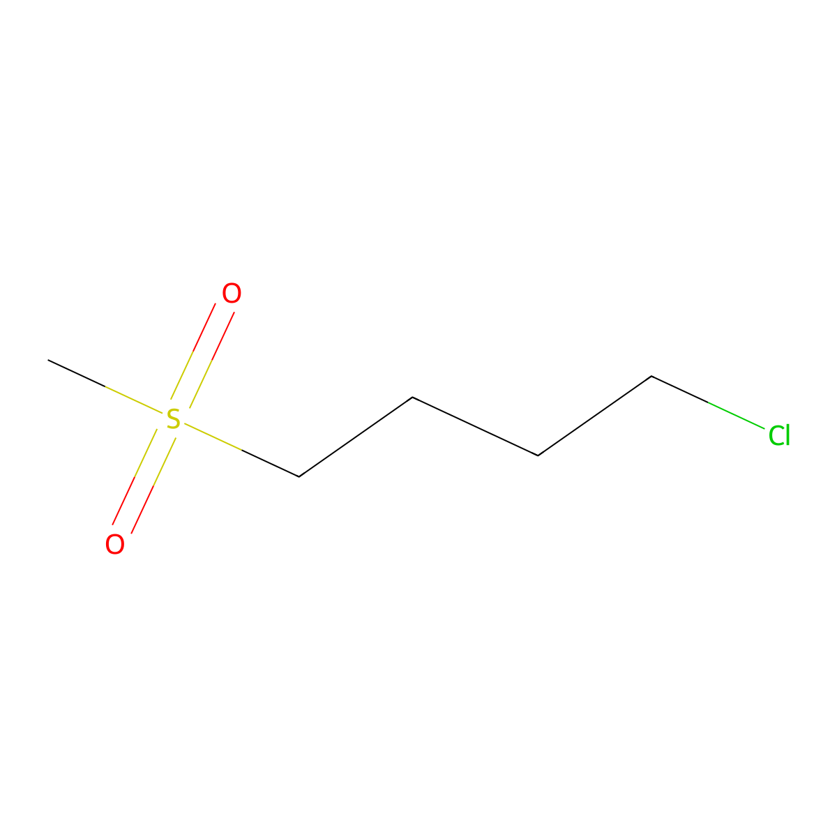1-Chloro-4-methanesulfonylbutane molecular structure, CAS 53394-82-4