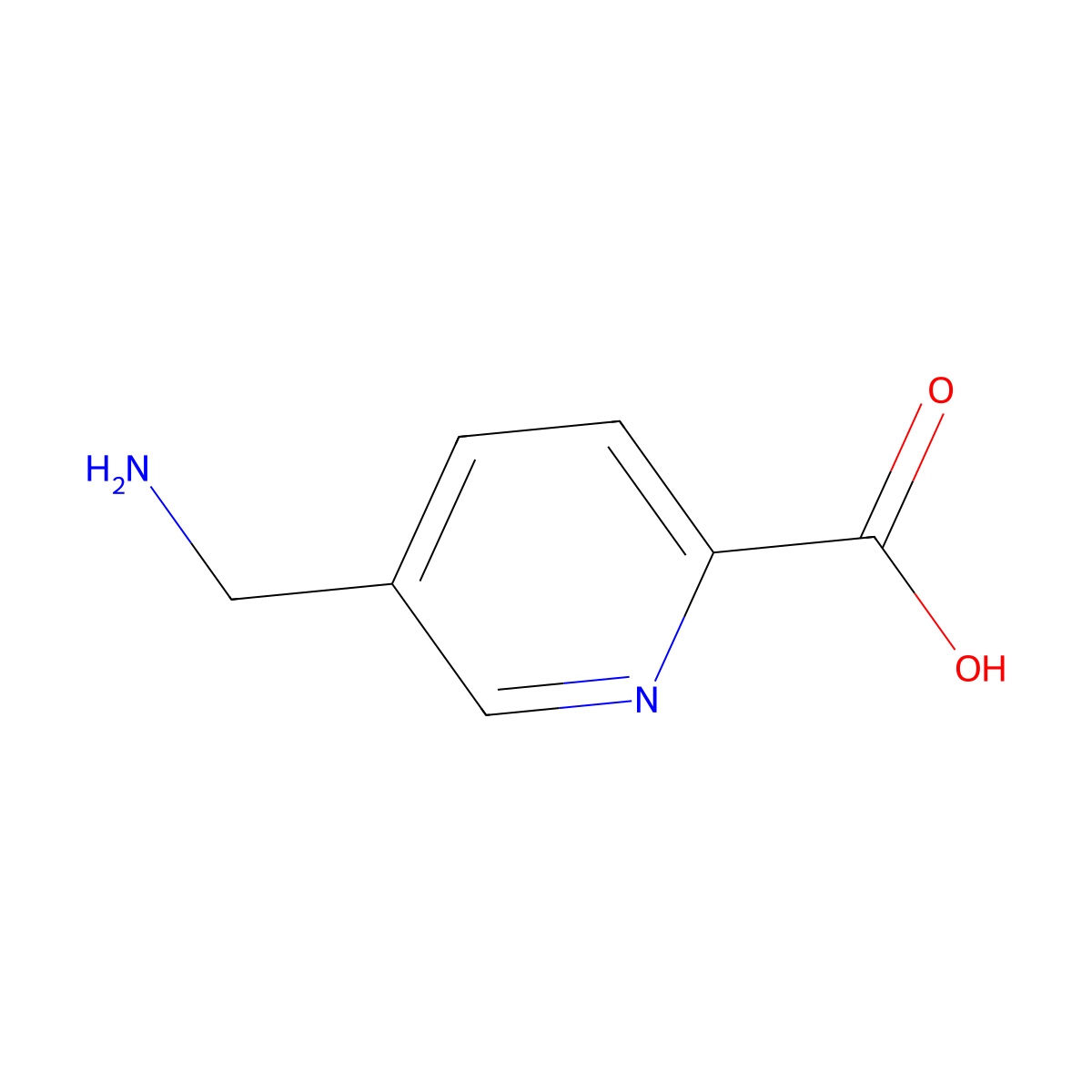 5-(Aminomethyl)pyridine-2-carboxylic acid molecular structure, CAS 53397-80-1