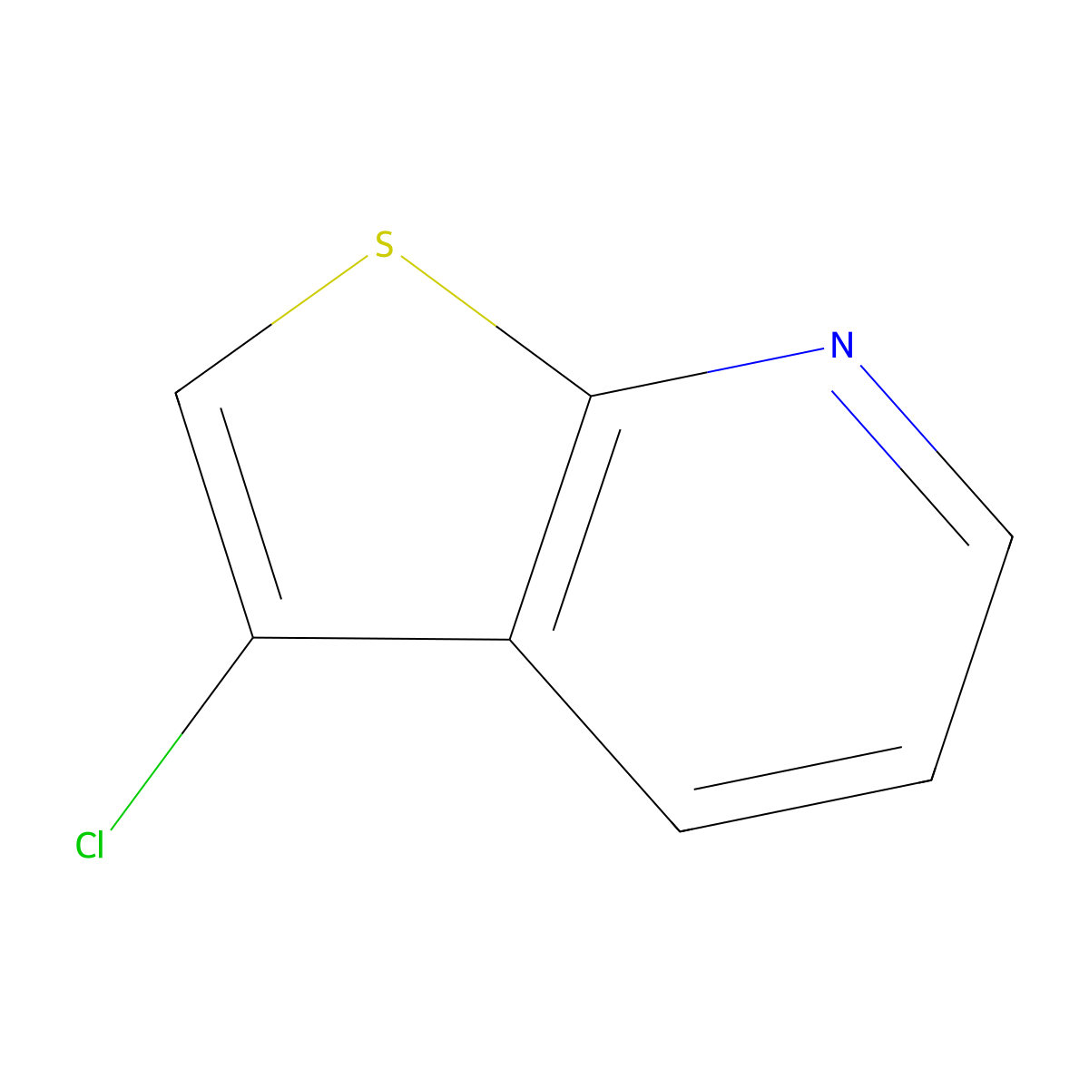 3-Chlorothieno(2,3-b)pyridine molecular structure, CAS 53399-36-3
