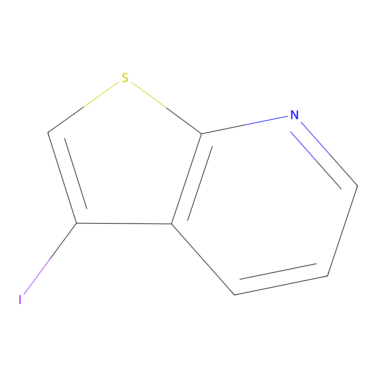 3-Iodothieno[2,3-b]pyridine molecular structure, CAS 53399-37-4