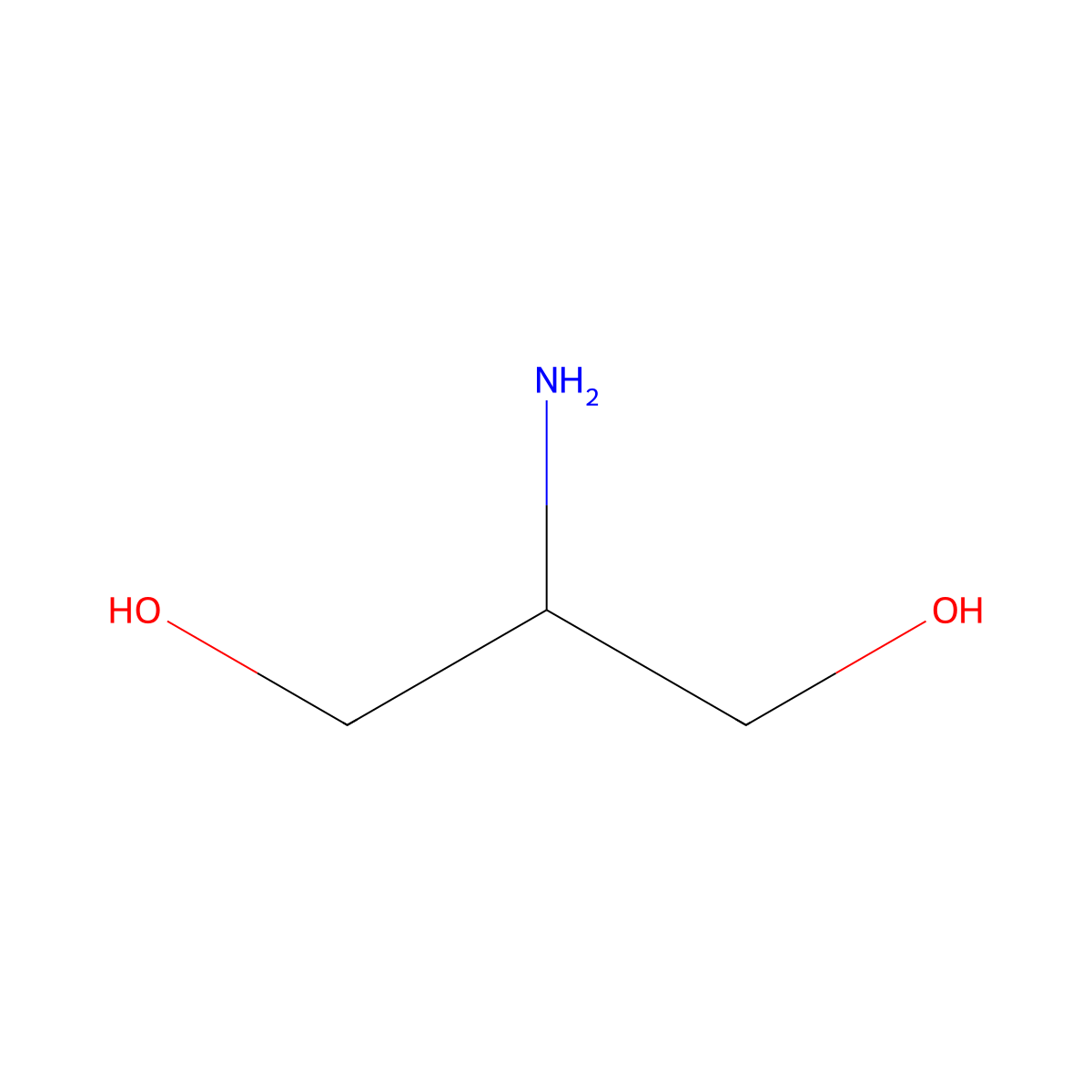 Serinol molecular structure, CAS 534-03-2