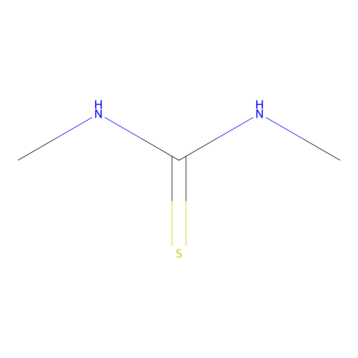 N,N'-Dimethylthiourea molecular structure, CAS 534-13-4