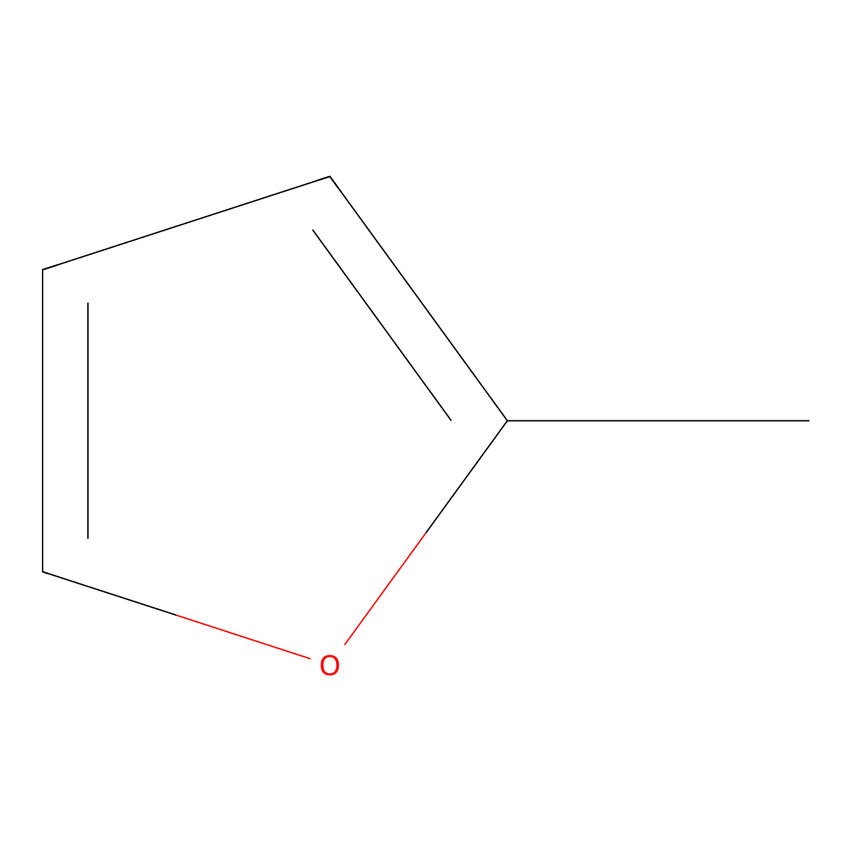 2-Methylfuran molecular structure, CAS 534-22-5