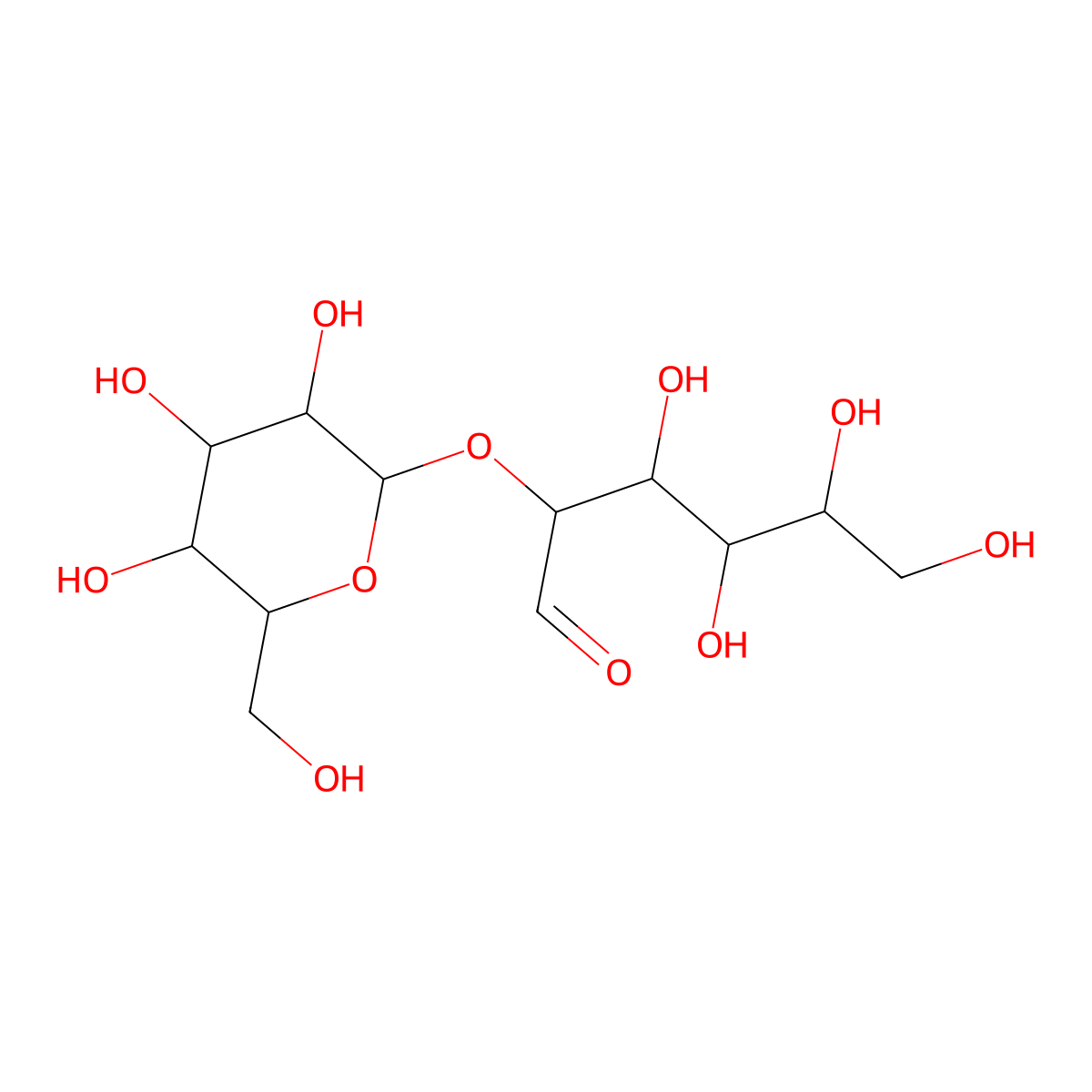 Sophorose molecular structure, CAS 534-46-3