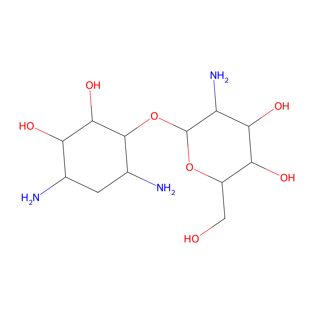 Paromamine molecular structure, CAS 534-47-4