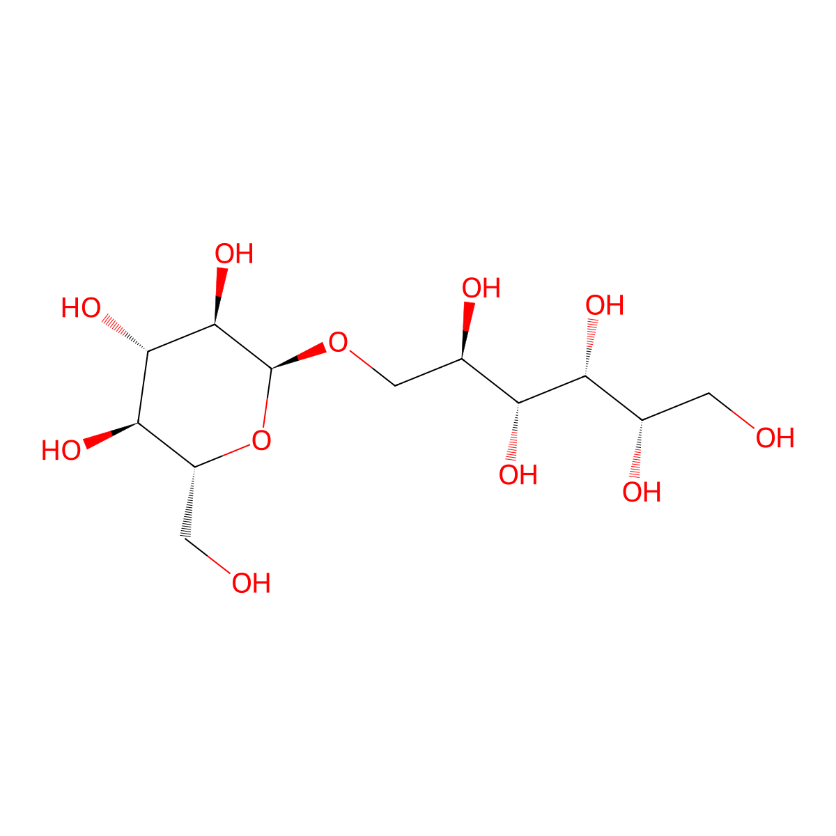 Isomaltitol molecular structure, CAS 534-73-6