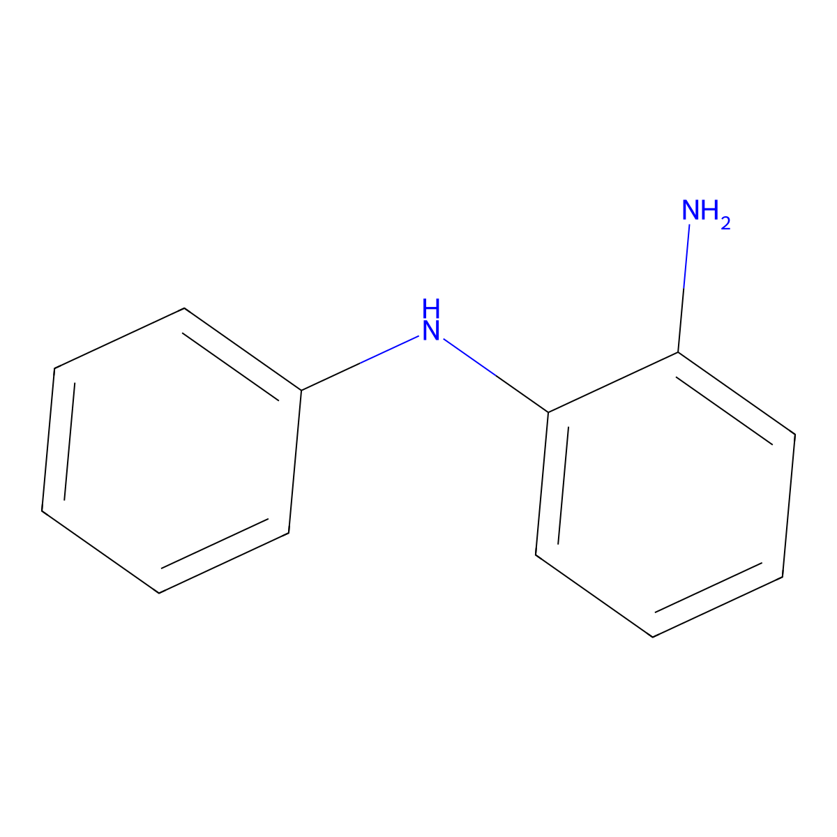 N-Phenyl-o-phenylenediamine molecular structure, CAS 534-85-0