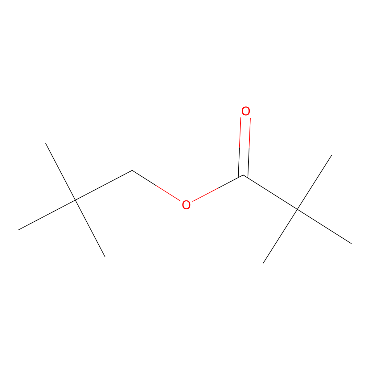 Neopentyl pivalate molecular structure, CAS 5340-26-1